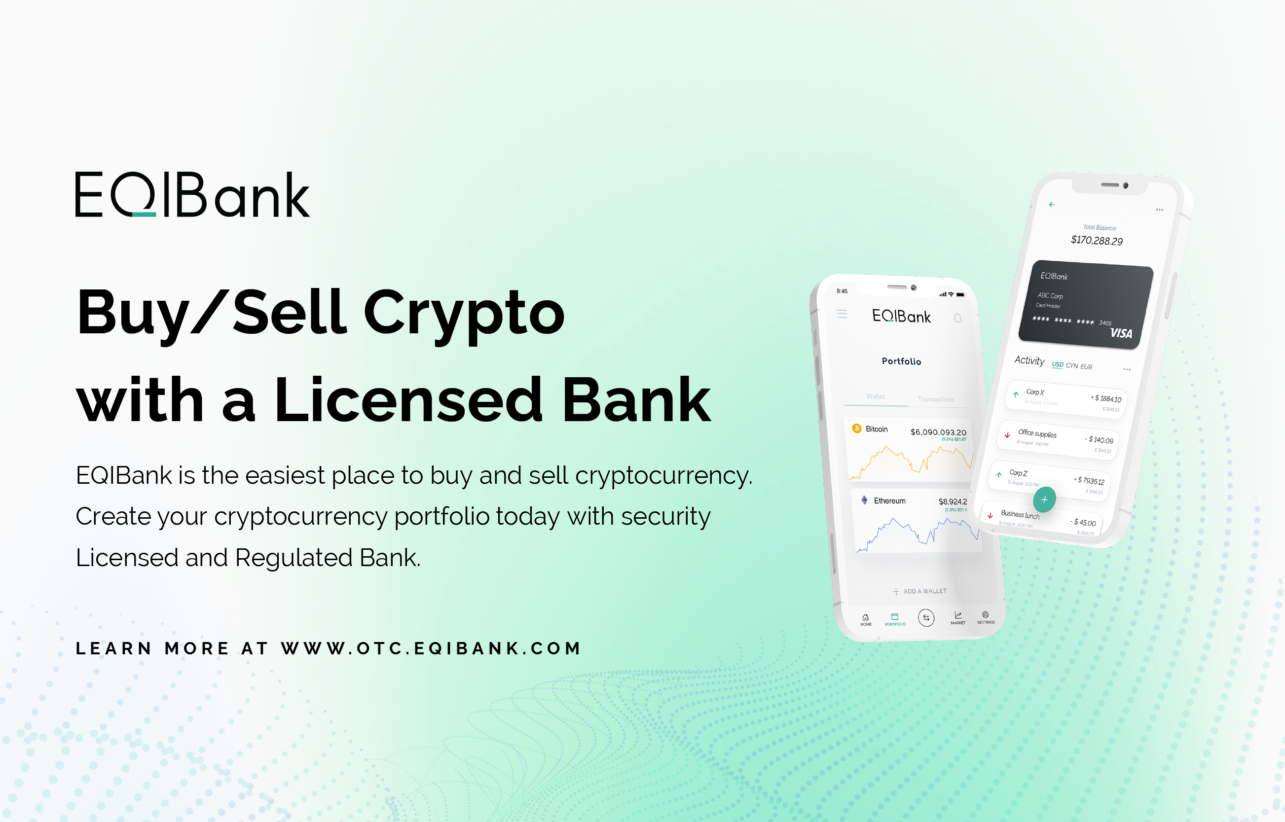 EQIBank OTC Buy and Sell Your Cryptocurrency From a Licensed Bank