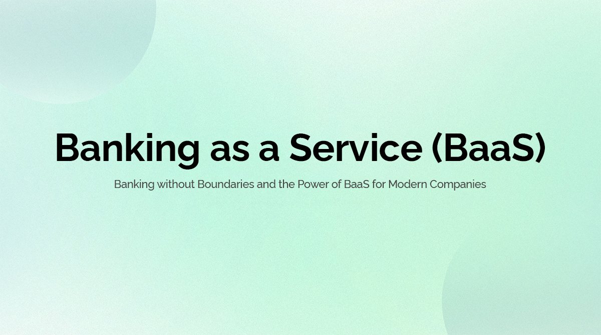 Banking as a service